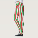 Search for red and white striped leggings Green
