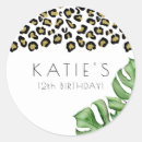 Search for leopard birthday stickers Party