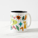 Search for retro atomic pattern mugs Cats