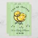 Search for baby chick invitations Green