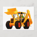 Search for construction horizontal postcards backhoe