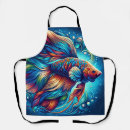 Search for tropical fish aprons Colorful