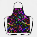 Search for black paint splatter aprons Modern