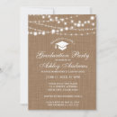 Search for rustic burlap graduation Graduate