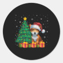 Search for fox terrier stickers Santa claus