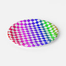 Search for green plaid pattern plates Purple