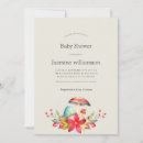 Search for mushroom baby shower invitations Pink