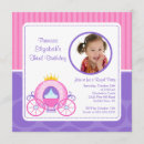 Search for princess carriage birthday invitations Party