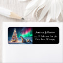 Search for northern lights return address labels Aurora borealis