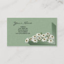 Search for daisies business cards Botanical