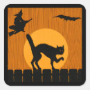 Search for witch silhouette stickers Full moon