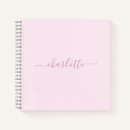 Search for pale pink notebooks Girly