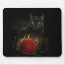 Search for pumpkin cat mousepads Halloween