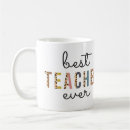 Search for leopard teacher mugs Best teacher ever