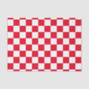 Search for red gingham tissue paper Chequered
