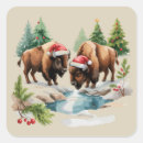 Search for buffalo animal stickers Merry christmas