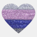 Search for silver heart stickers Sparkly