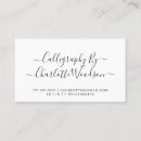 Search for calligraph business cards Elegant