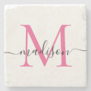 Search for pink coasters Letter