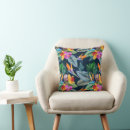 Search for tropical birds cushions Bird of paradise
