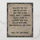 Search for your own quote new years cards Gold