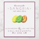 Search for fruit wine labels Sangria