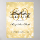 Search for winter wonderland birthday posters Gold
