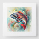 Search for aquarium fish clocks Watercolor