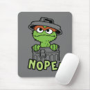 Search for trashed mousepads Oscar the grouch