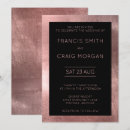 Search for faux gold foil wedding invitations Black