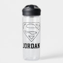 Search for superman water bottles S shield