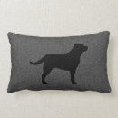 Search for black labrador cushions Silhouette