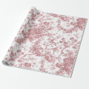 Search for vintage pink wrapping paper Toile