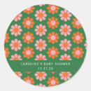 Search for pink and green baby shower stickers Typography