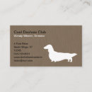 Search for dachshund dog business cards Dachsund