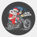 Search for biker stickers Santa