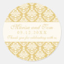 Search for gold damask stickers Vintage