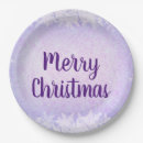 Search for purple christmas plates Snow