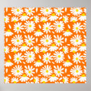 Search for orange floral posters Illustration