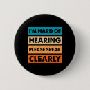 Search for hard of hearing badges Asl