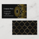 Search for oriental pattern business cards Gold