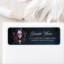 Search for dia de los muertos return address labels Roses
