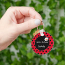 Search for ladybug rounded key rings Flower