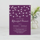 Search for string of lights rehearsal dinner invitations Purple
