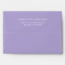 Search for lavender envelopes Return address