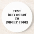 Search for message sandstone coasters Text
