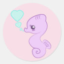 Search for purple seahorses stickers Cute
