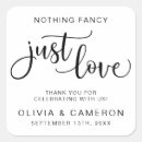 Search for love and thanks wedding stickers Casual