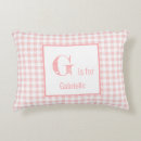 Search for pink tartan cushions Baby girl