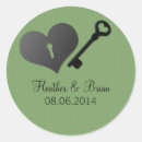 Search for key wedding stickers Elegant